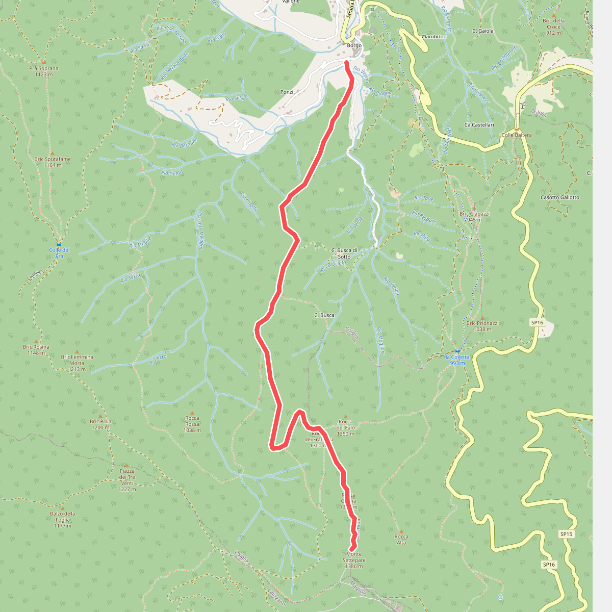 Osiglia - Monte Settepani