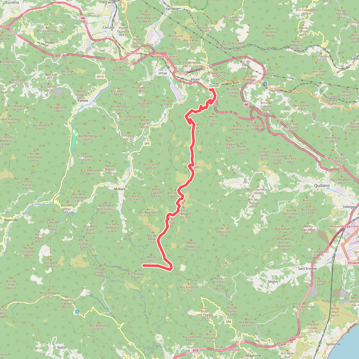 Colla di San Giacomo - Colle di Cadibona