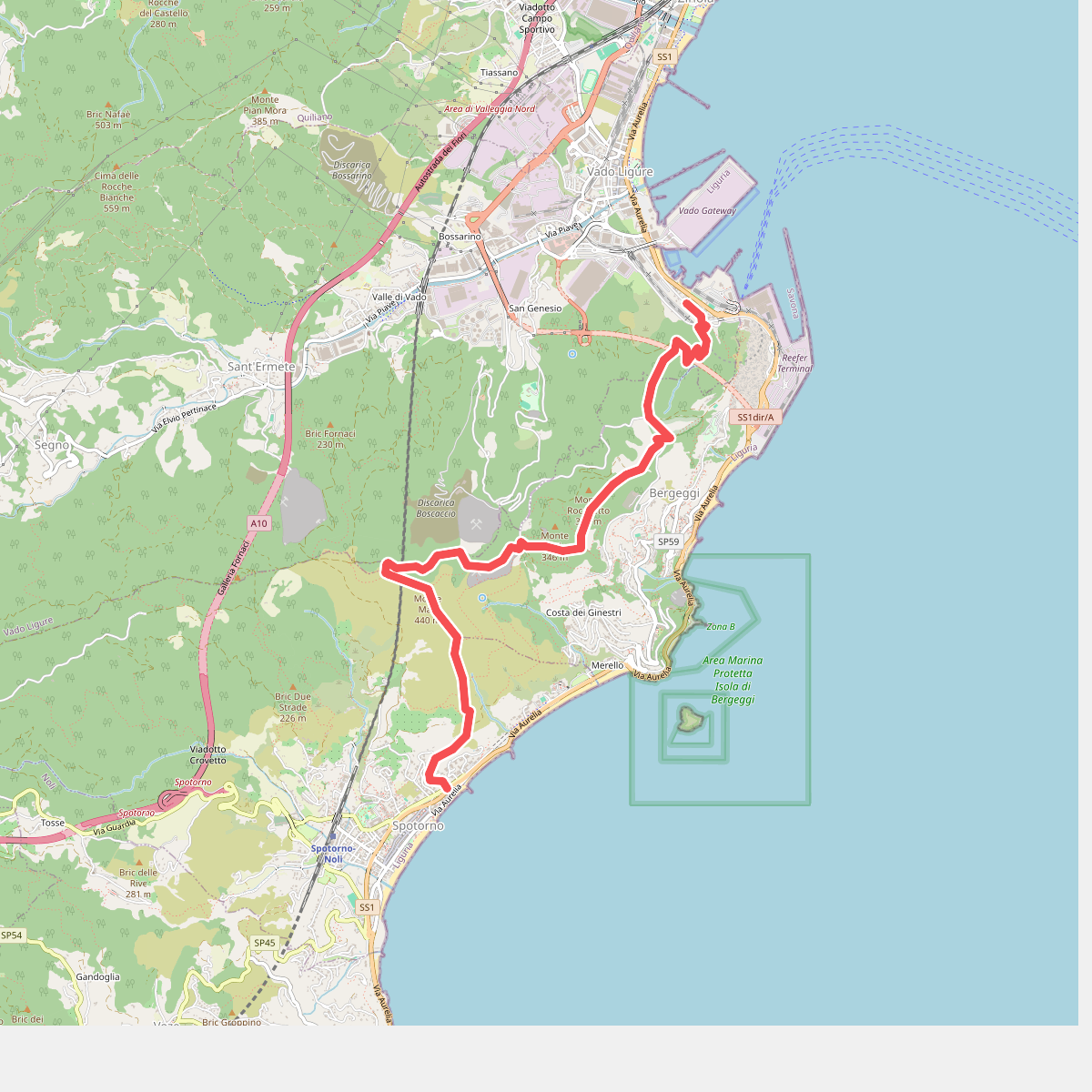 Vado Ligure - Monte Mao - Spotorno