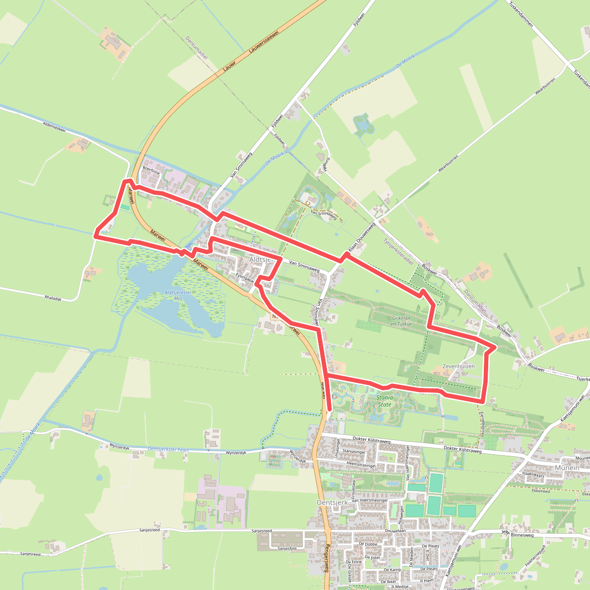 Kuiertocht Oentsjerk - Aldtsjerk