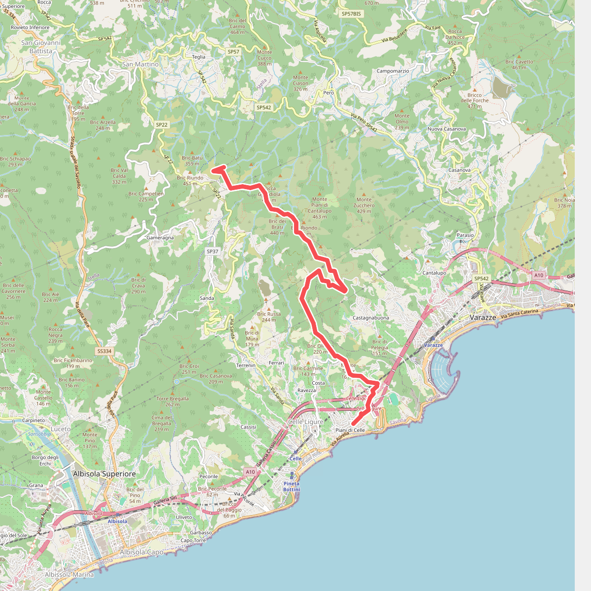 Celle Ligure - Bric delle Forche