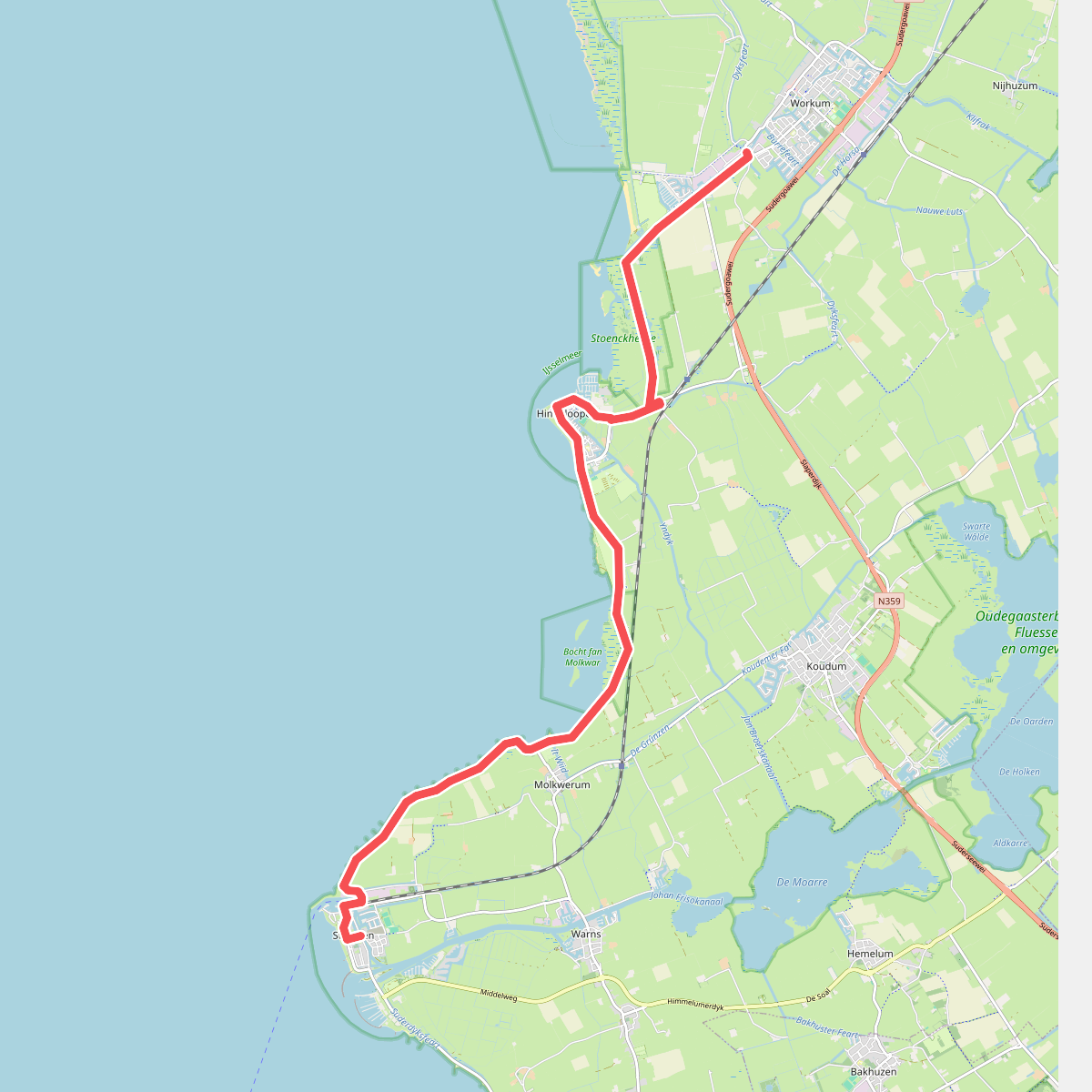 Uitwaaien langs de IJsselmeerkust