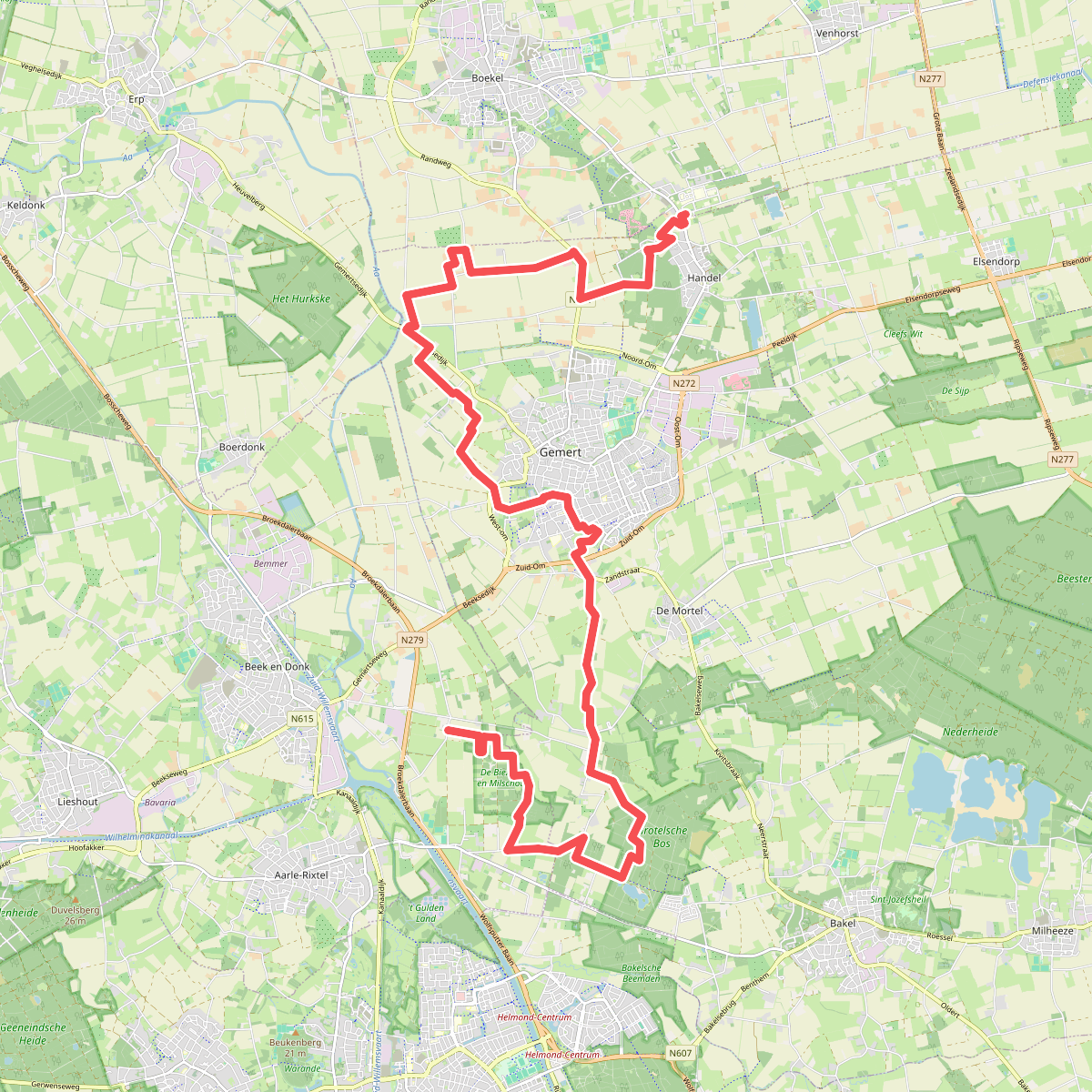 Boekel - Aarle Rixtel · Ons Kloosterpad etappe 8