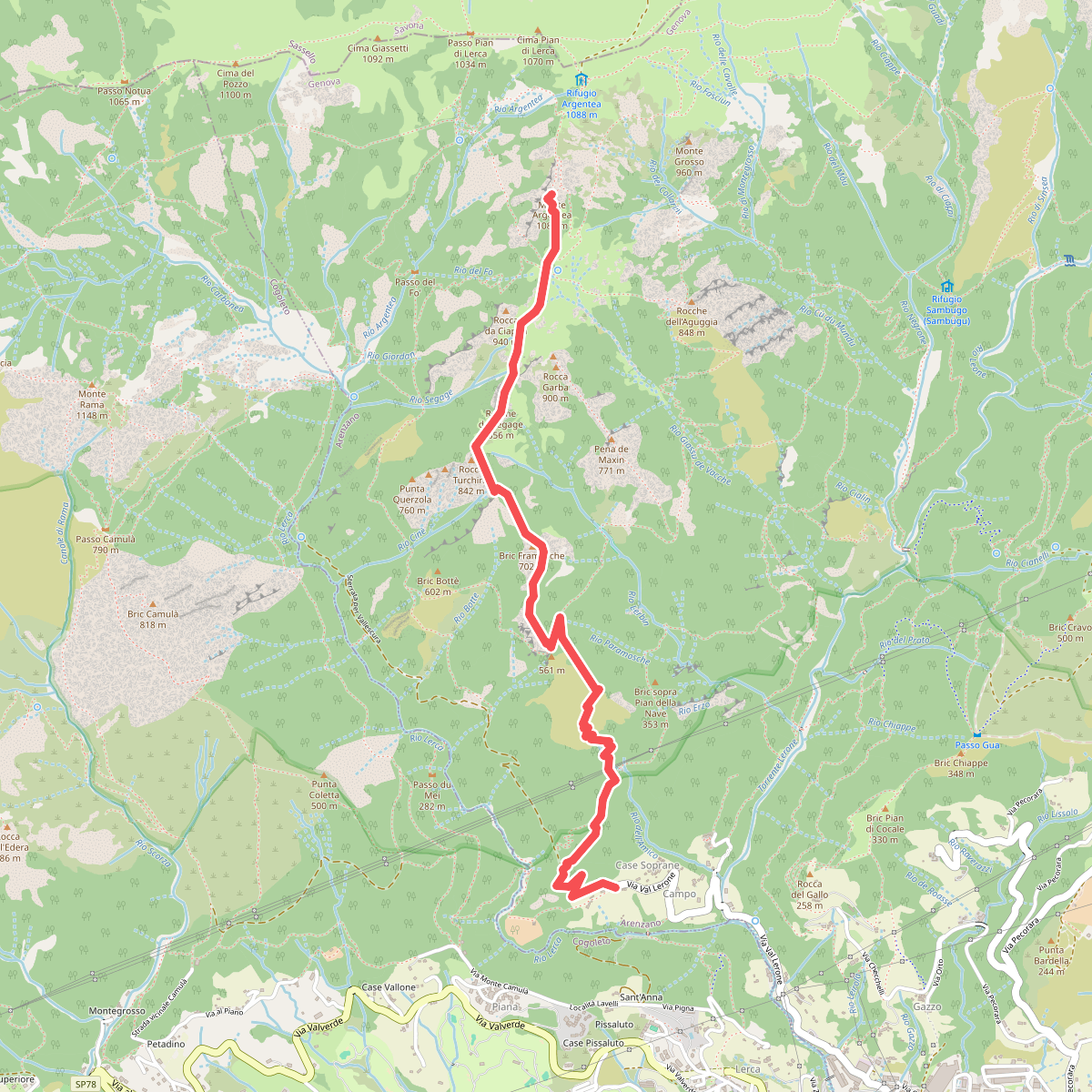 Sentiero Stella Bianca (Case Soprane - Monte Argentea)