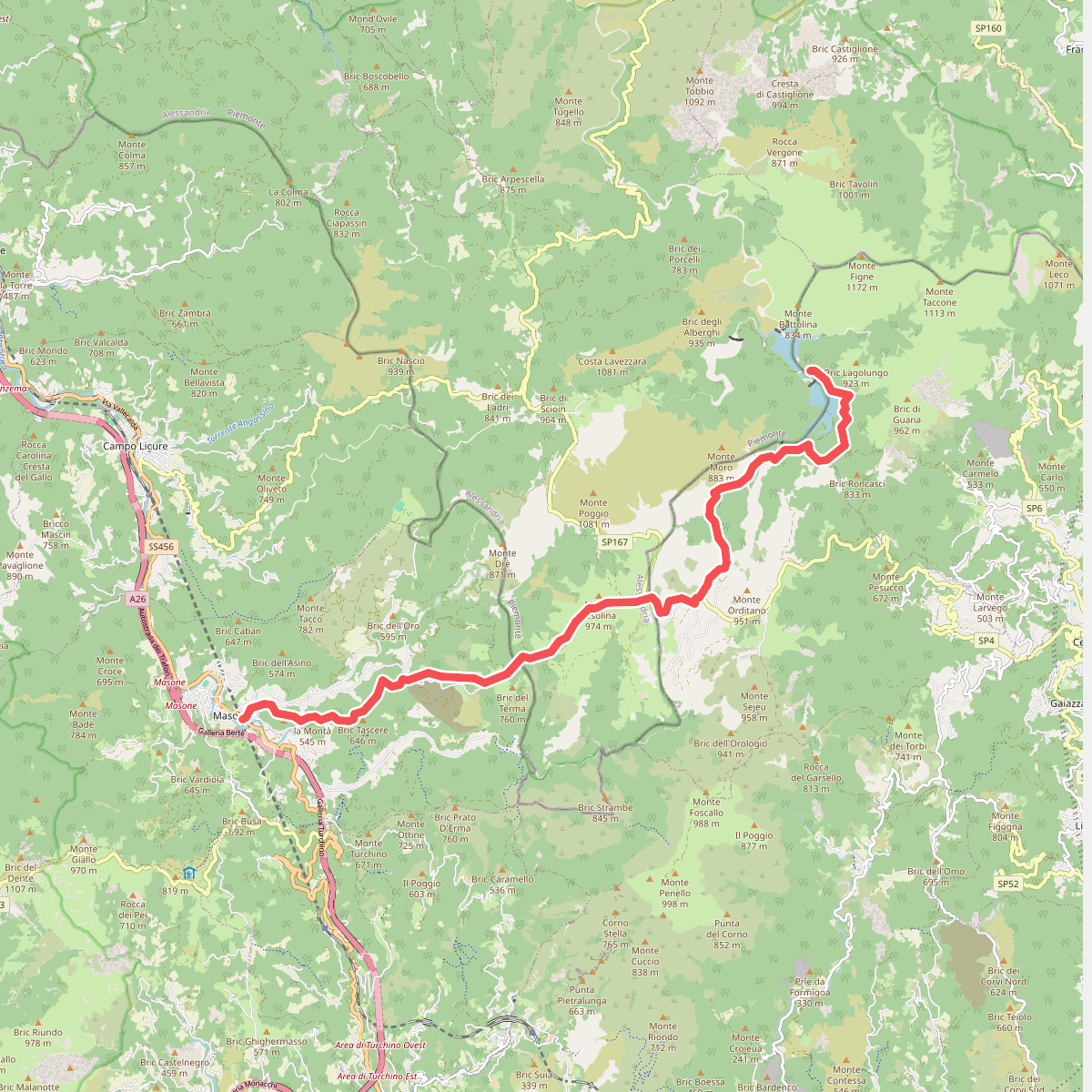 Masone - Piani di Praglia - Laghi del Gorzente