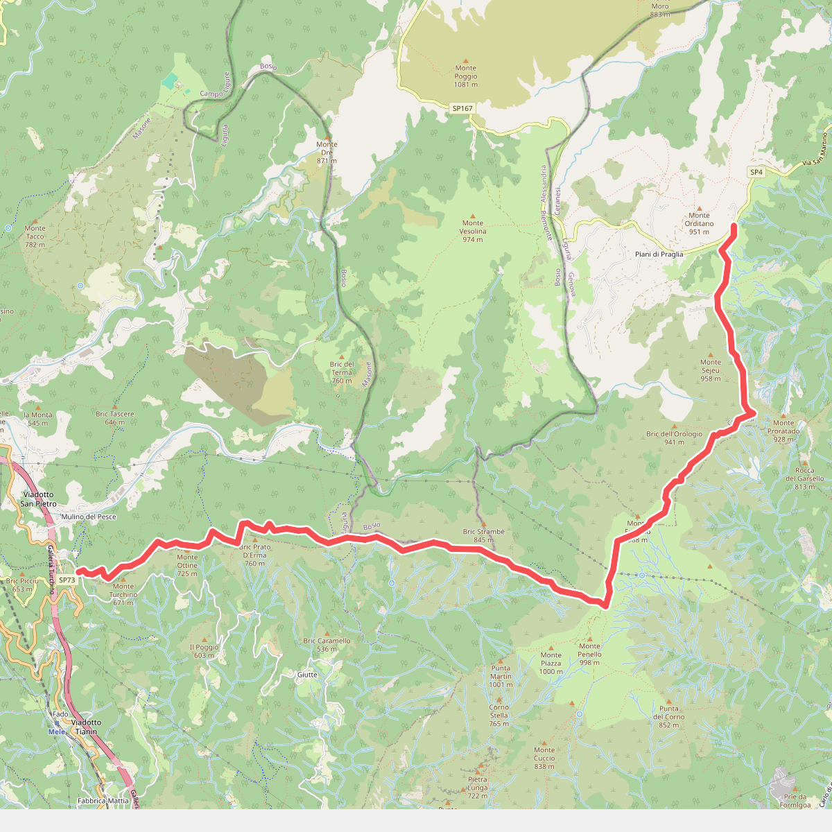 Passo del Turchino - Colla di Praglia