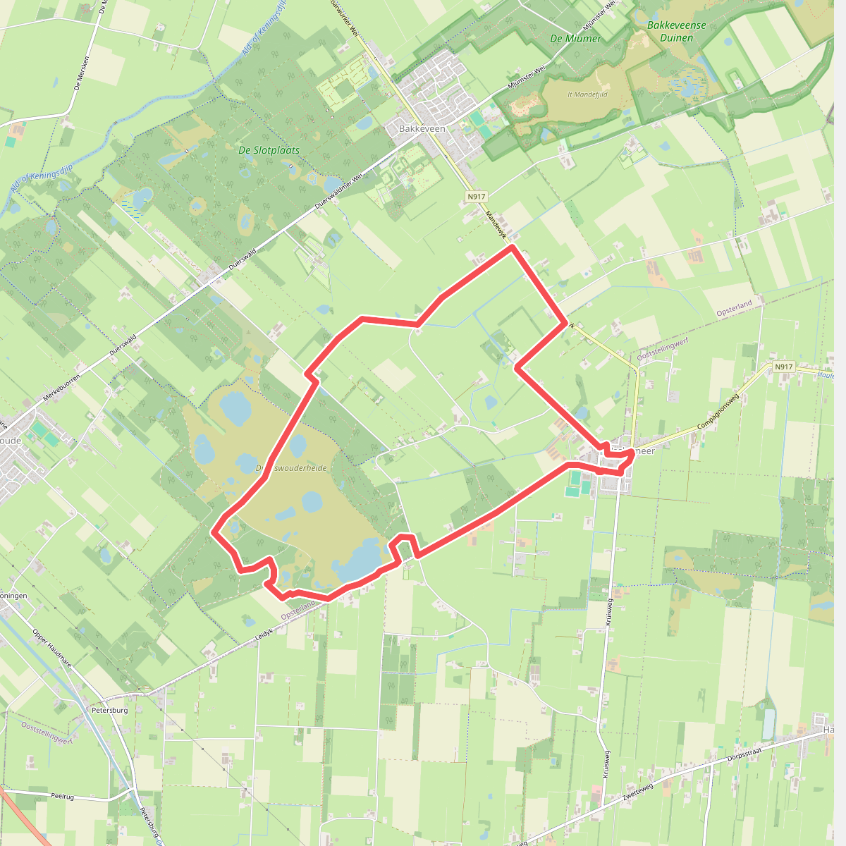 Swalkroute Waskemeer