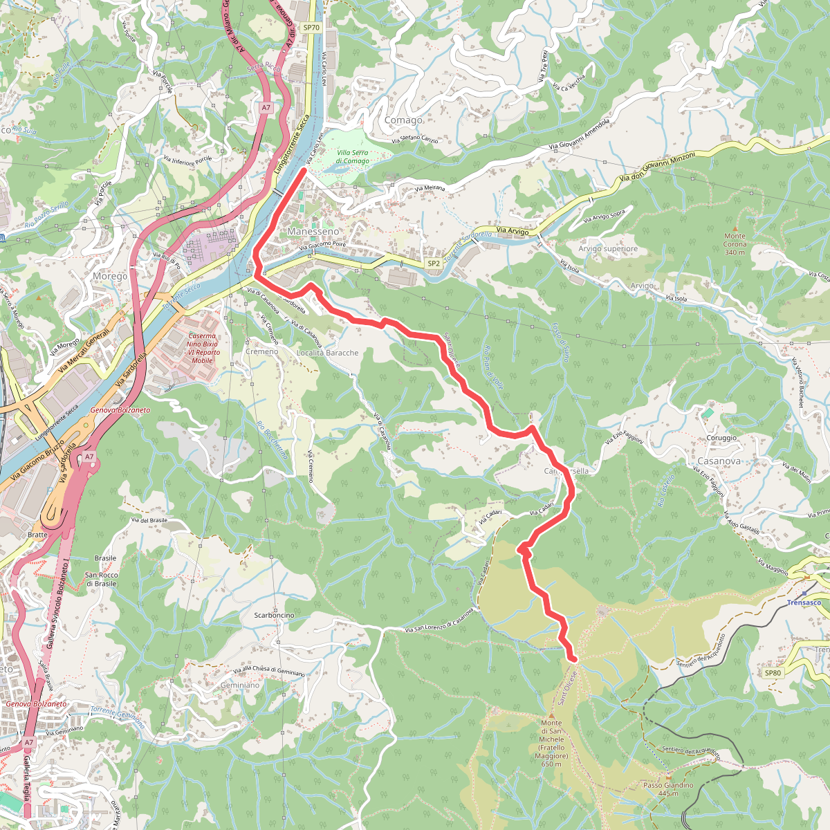 Collegamento "D" - Nordic Walking Croce di Vie