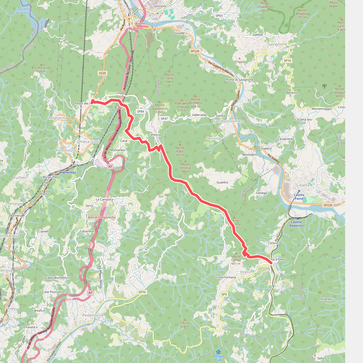 Passo dei Giovi - Crocetta d'Orero