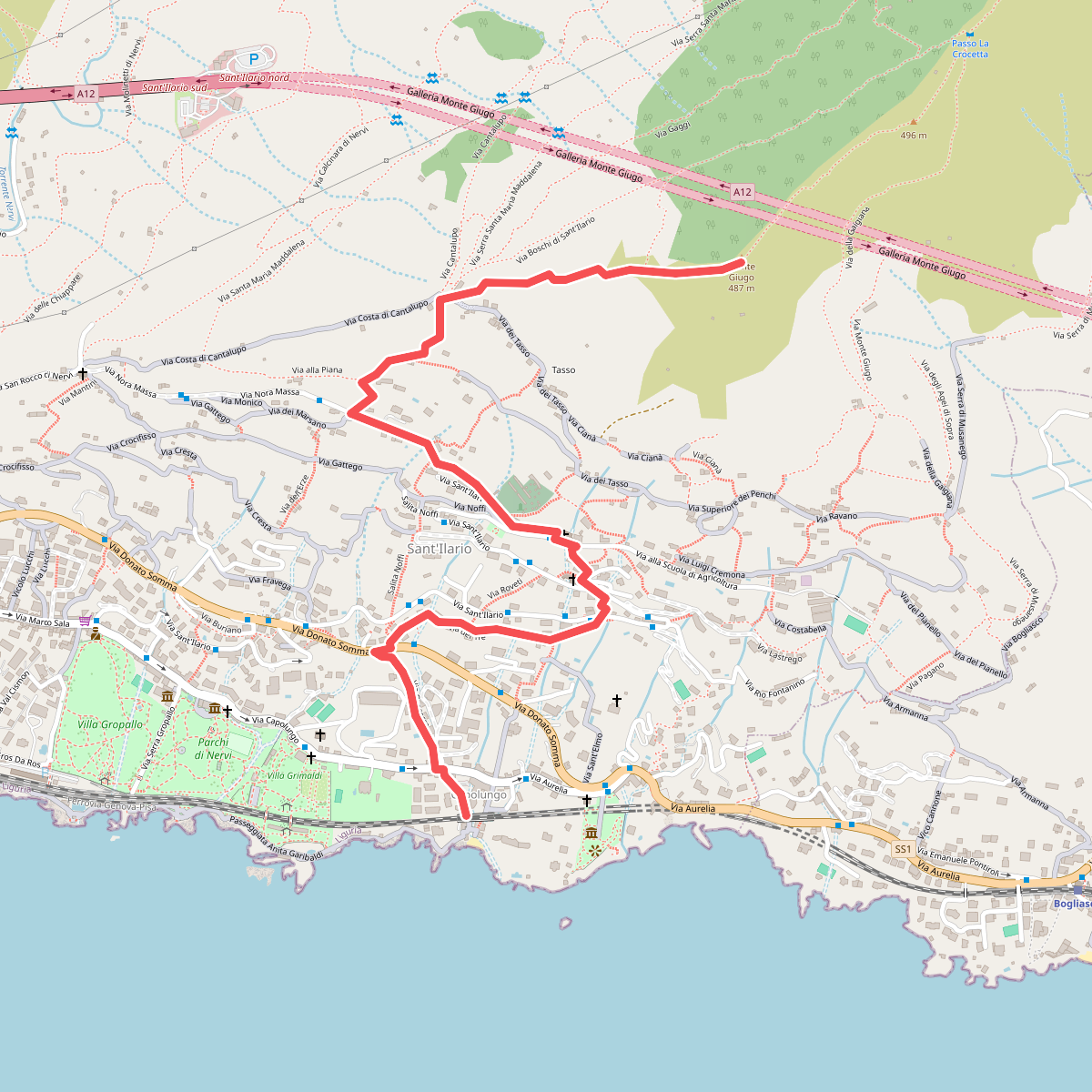 Nervi - Monte Giugo