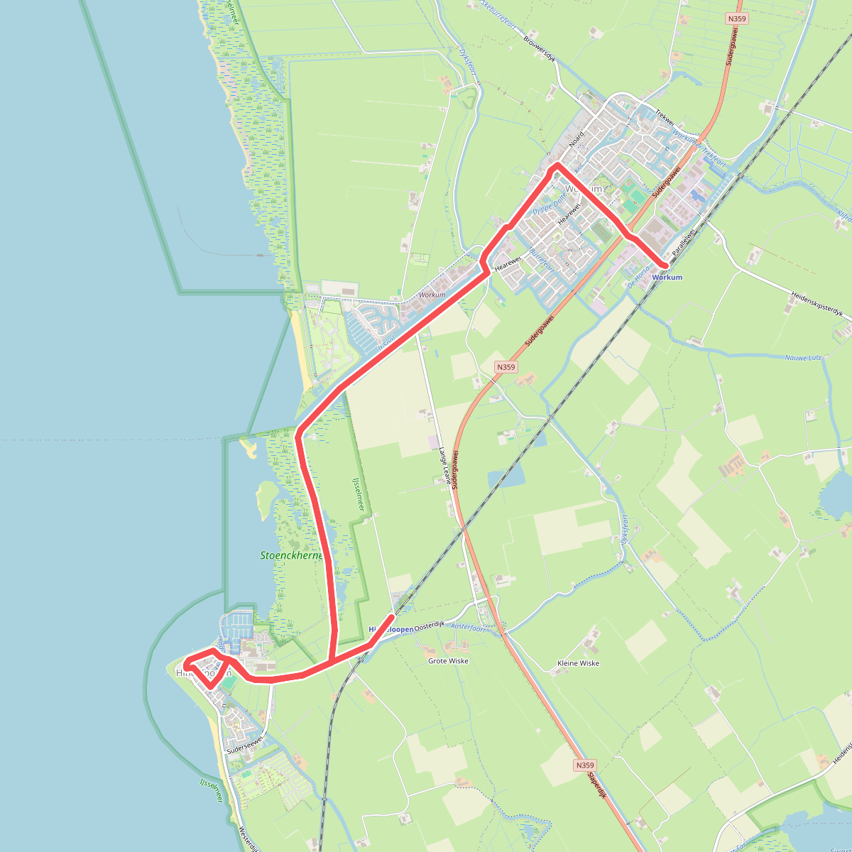 Museum wandelroute Workum-Hindeloopen