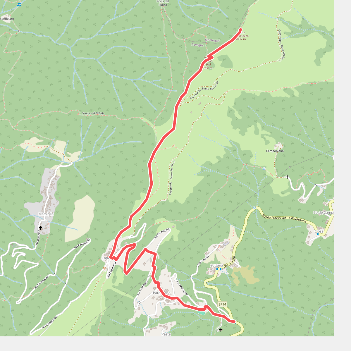 Davagna - Capenardo - Monte Candelozzo