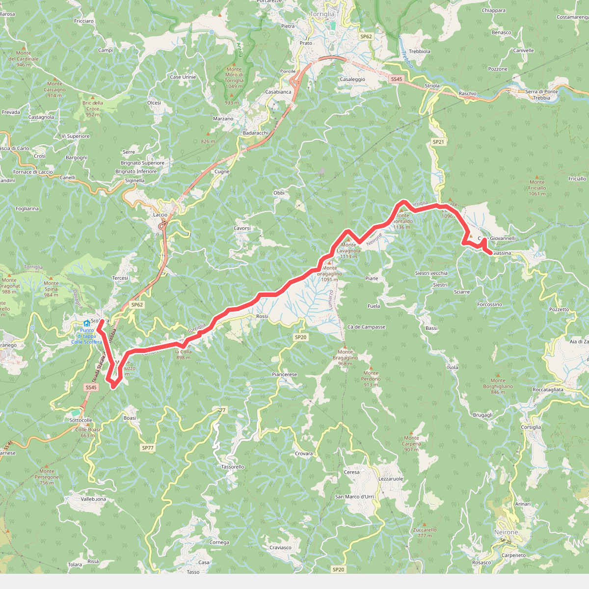 Passo della Scoffera - Sella della Giassina