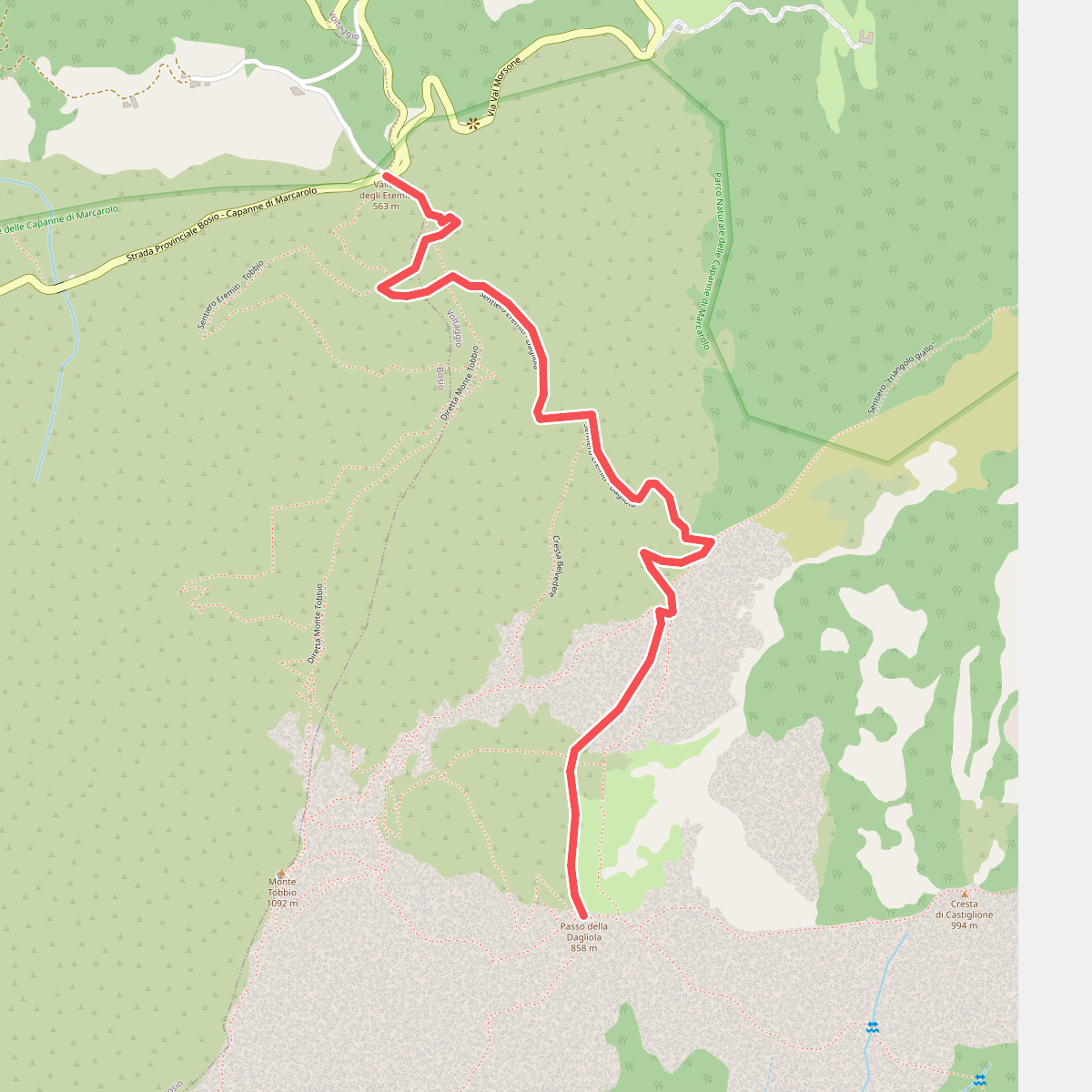 Valico Eremiti - Passo della Dagliola