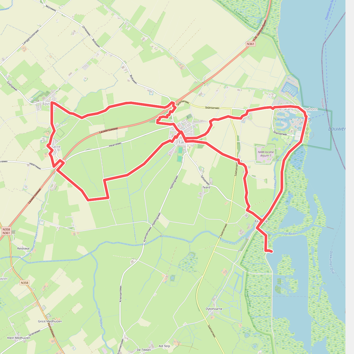 Uitwaaien in Anjum en Nationaal Park Lauwersmeer