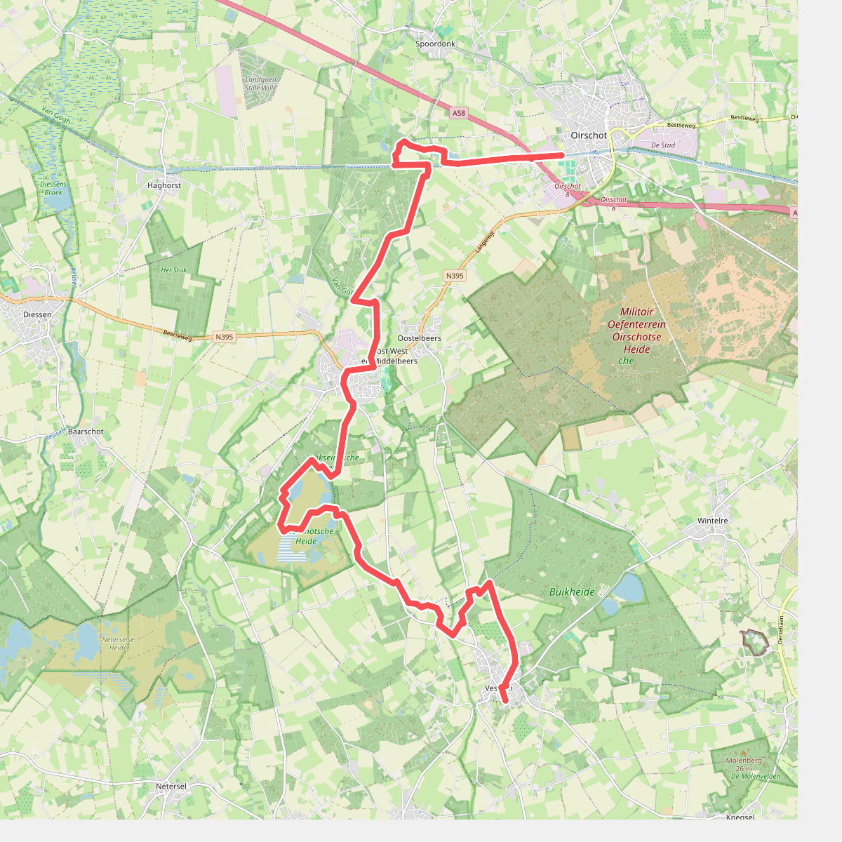Vessem - Oirschot · Ons Kloosterpad etappe 11