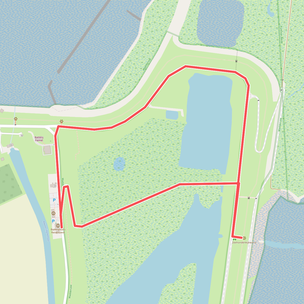 Rondwandeling bezoekerscentrum Dollard