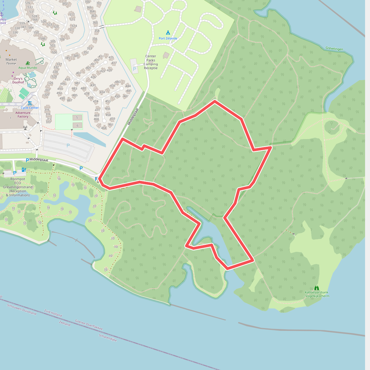 Wandelroute Kabbelaarsbank geel
