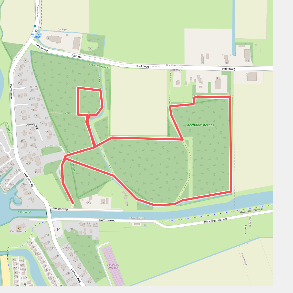 Wandelroute Kabouter Steendamsterbos