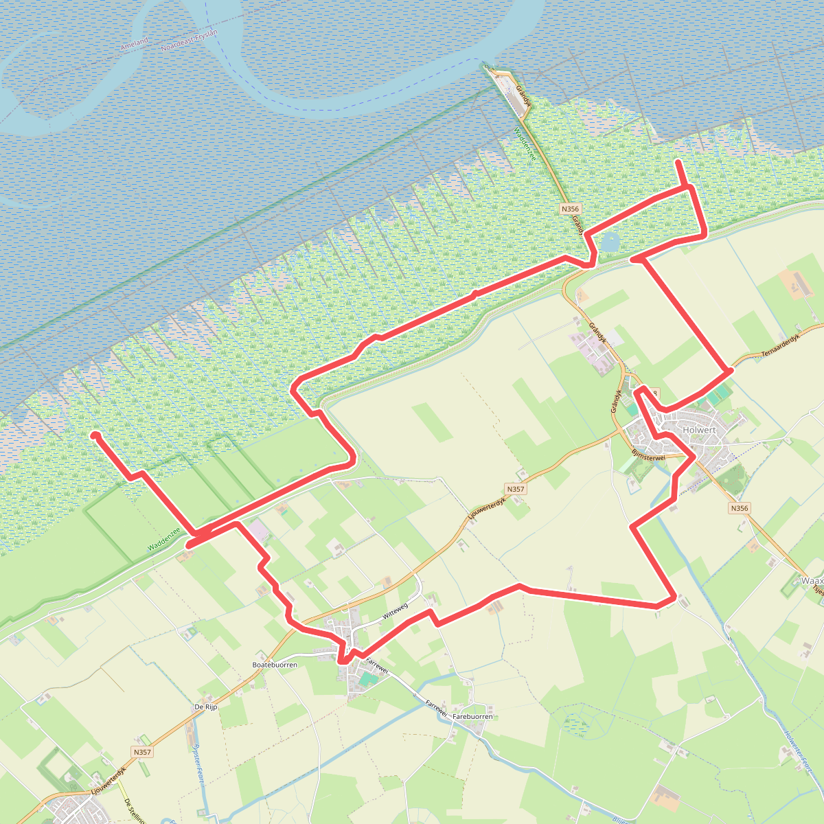 Holwerd-Blije | Klooster Claercamppad: rondwandeling 1