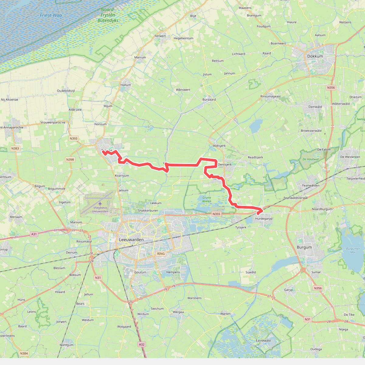 Landschapsvariatie door midden Fryslân - a