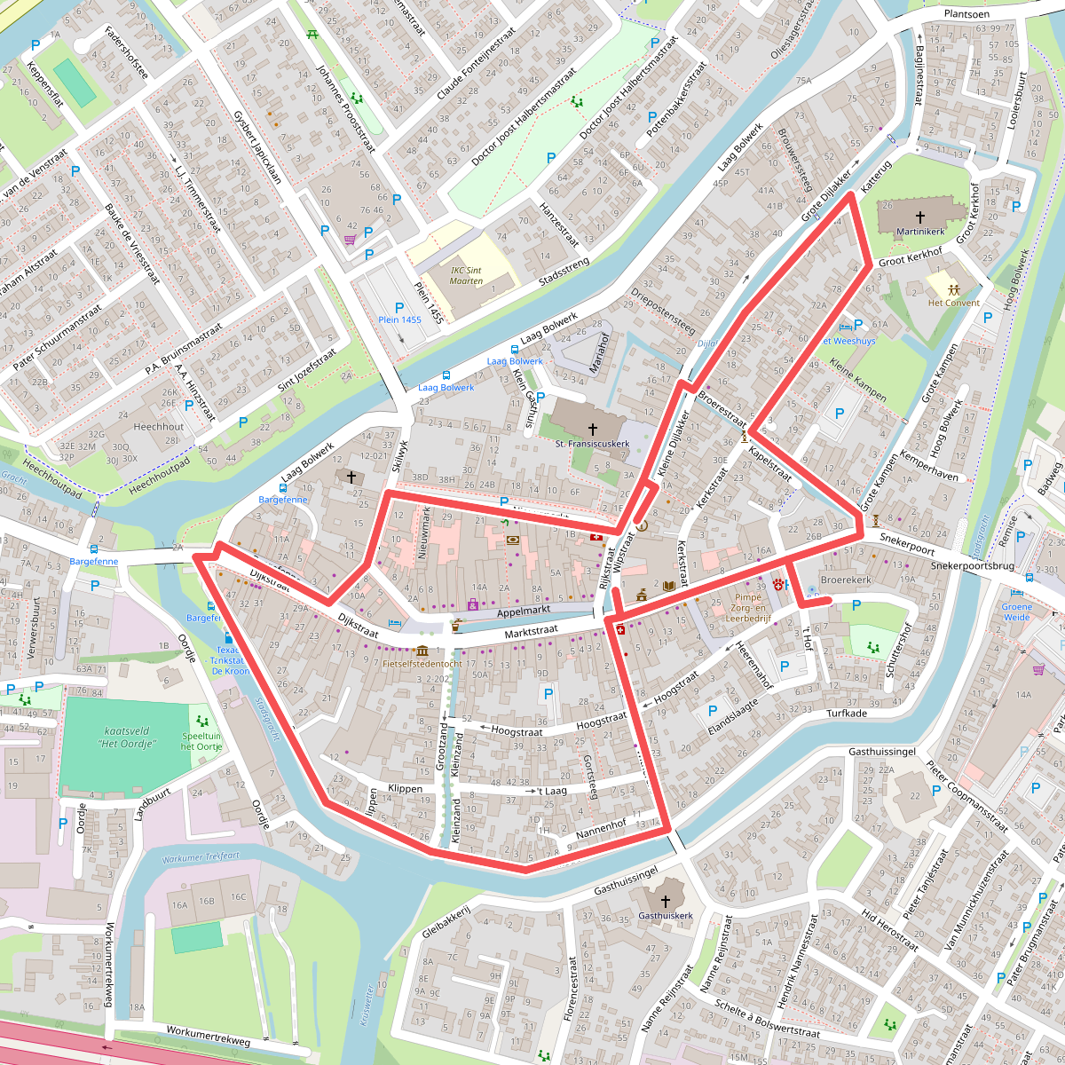 Wandelroute 11fountains: Bolsward
