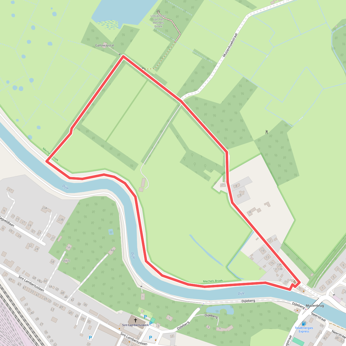 't Mechels Broek Rode wandeling