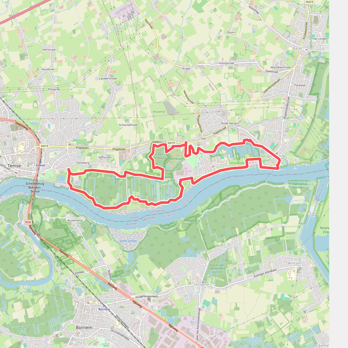 Steendorproute 13,3km