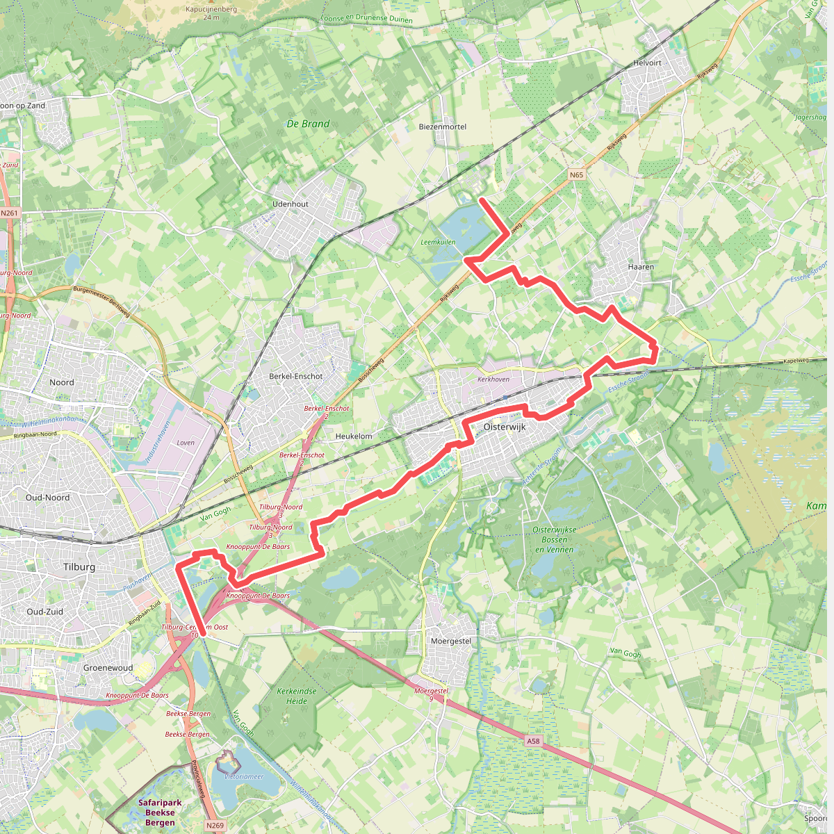 Berkel-Enschot - Biezenmortel · Ons Kloosterpad etappe 13
