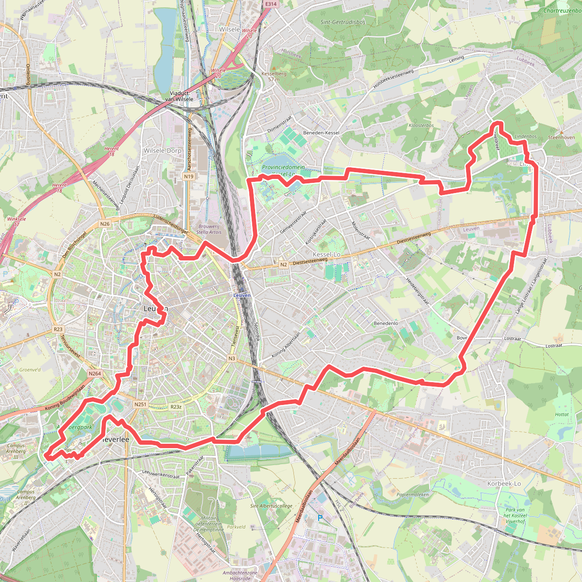 Streek-GR Dijleland Lus 1: Rond Leuven