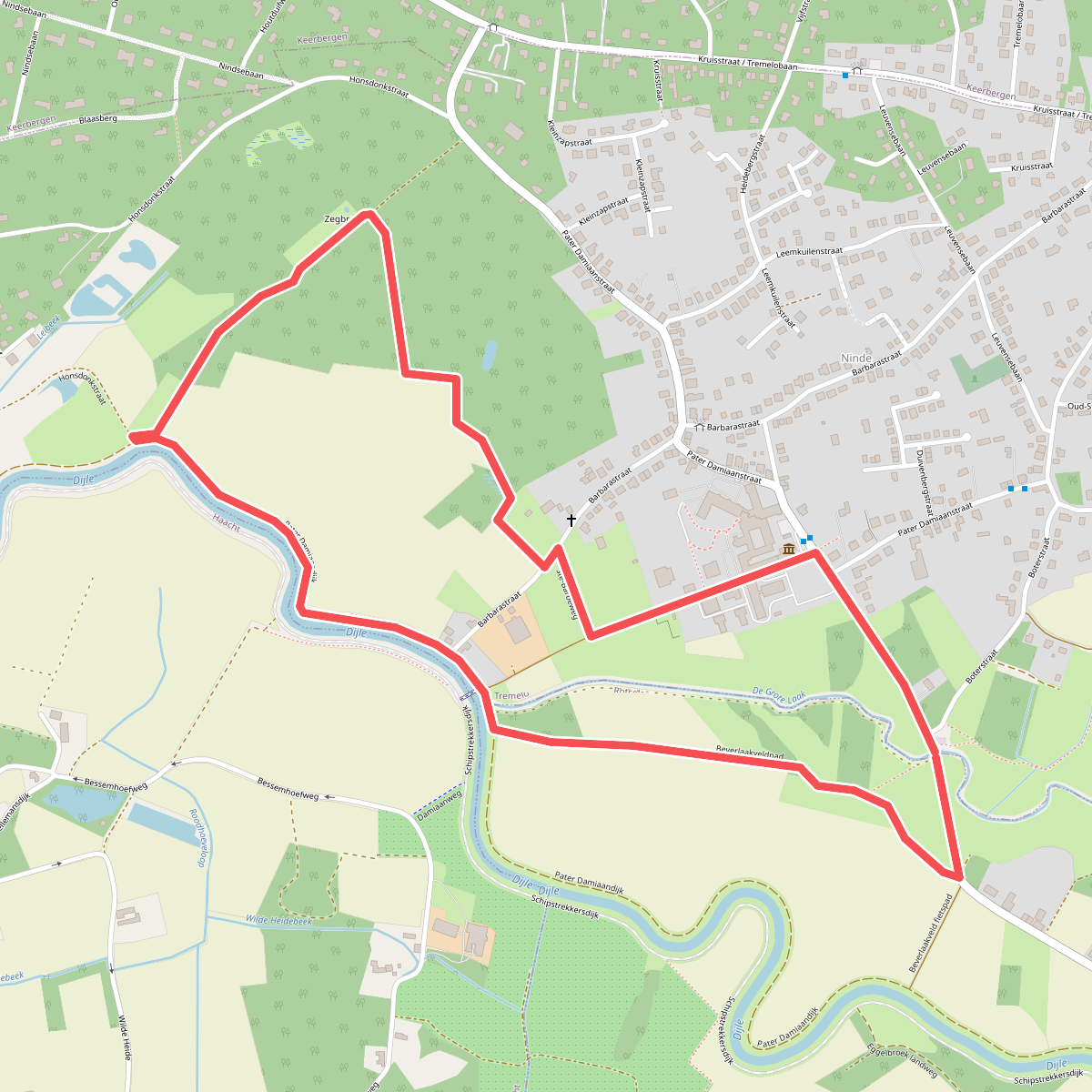 Zegbroek Rood Vierkant