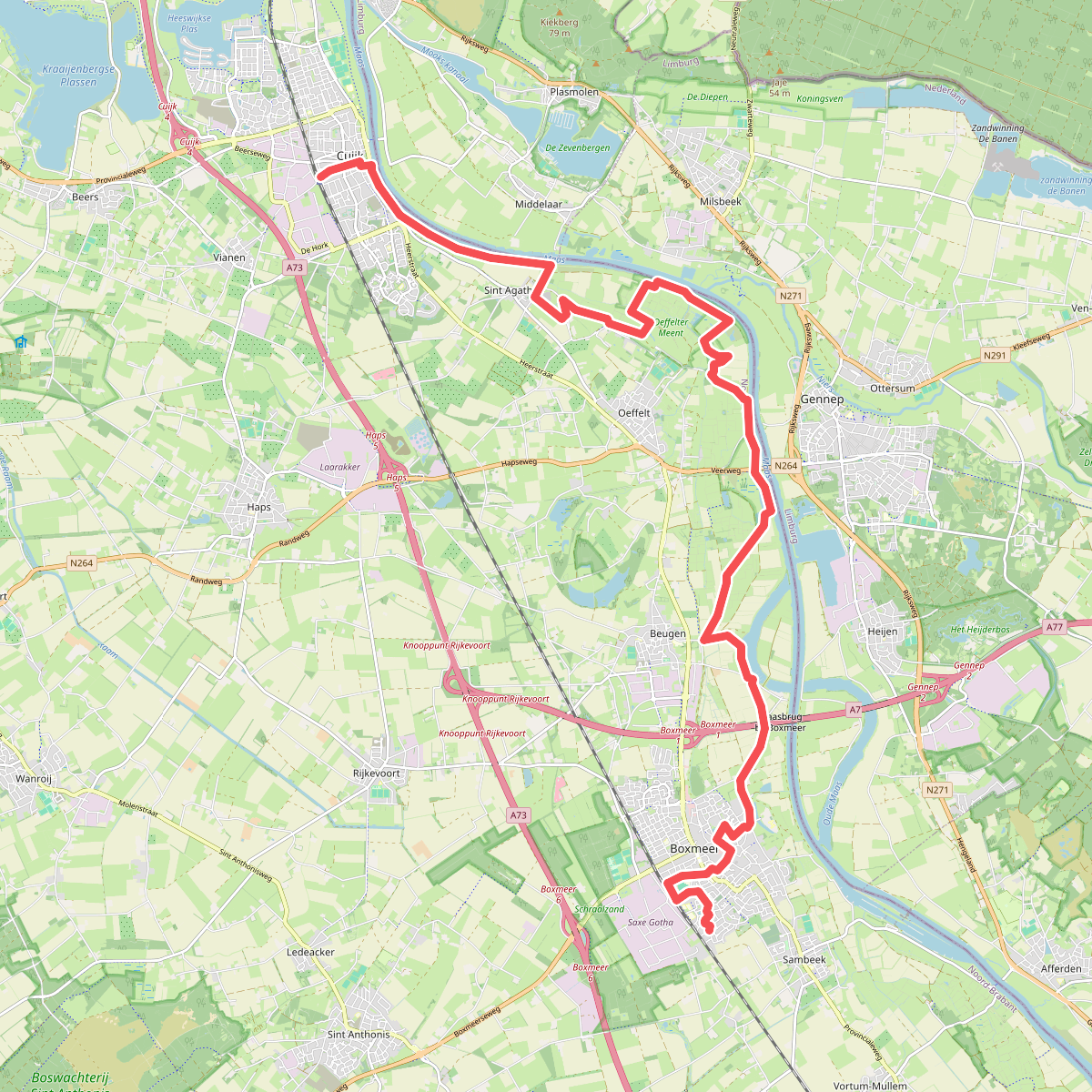 Land van Cuijkpad etappe 1