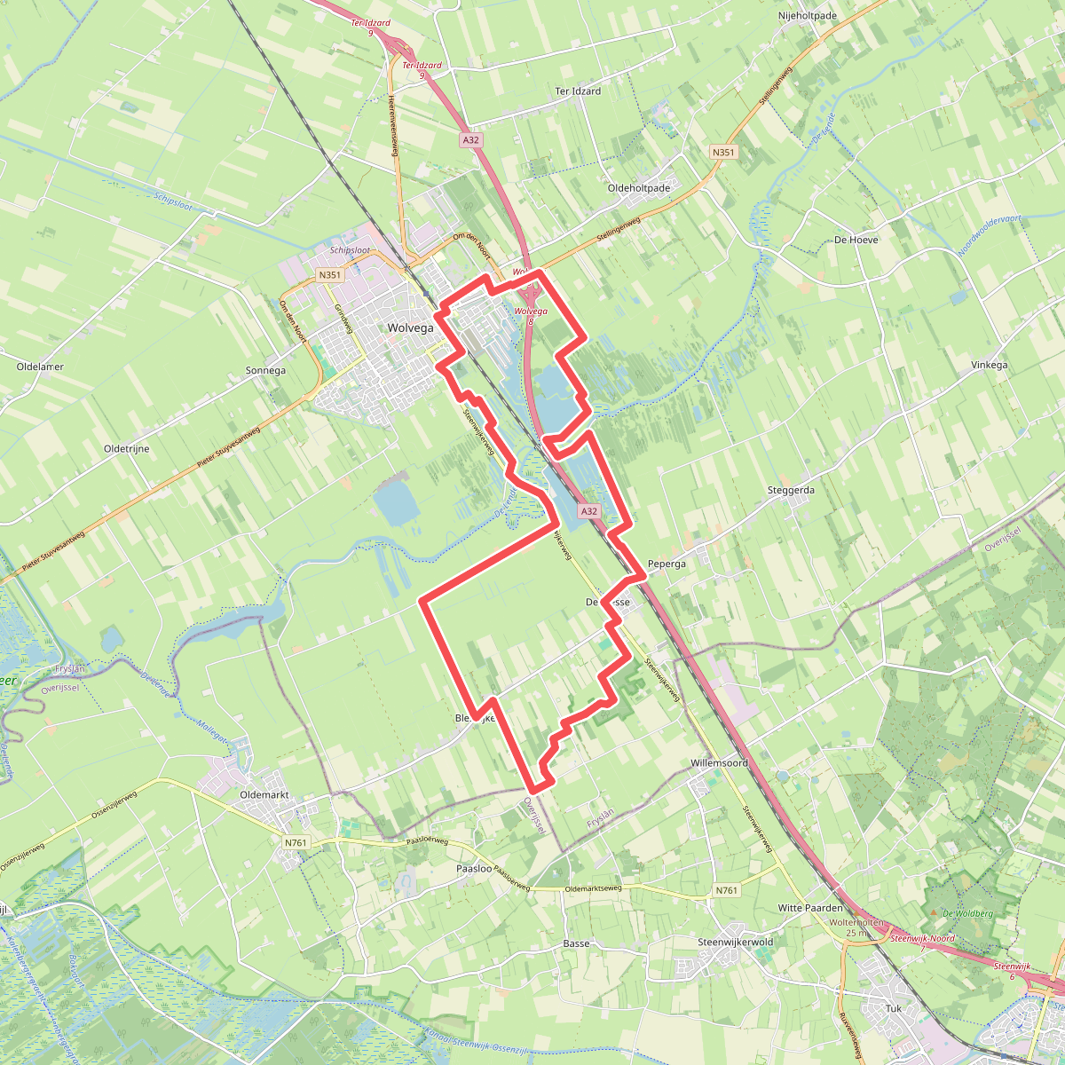 Wolvega - Blesdijke - Lendevallei | Bonifatius Kloosterpad: rondje 10