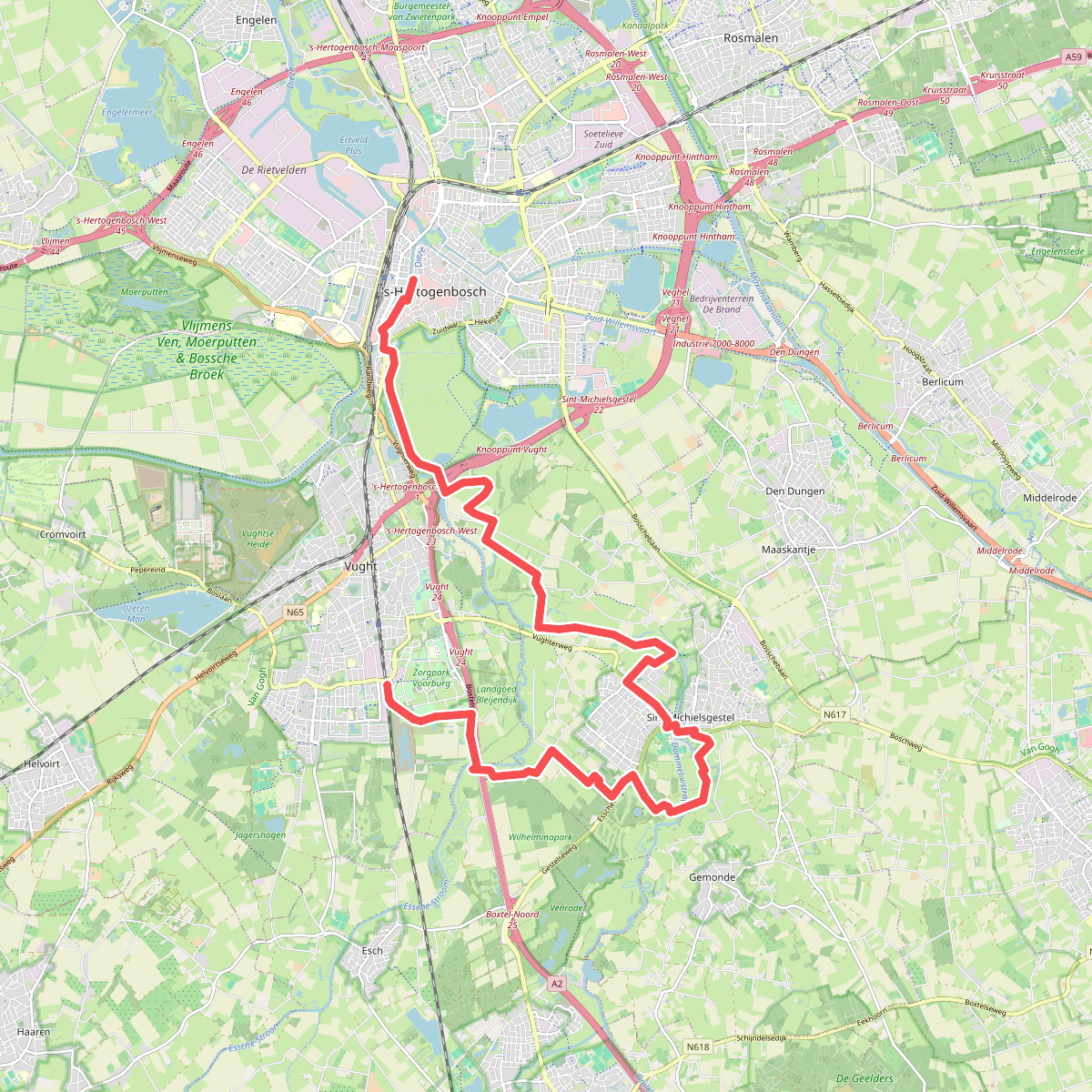 Vught - Den Bosch · Ons Kloosterpad etappe 15