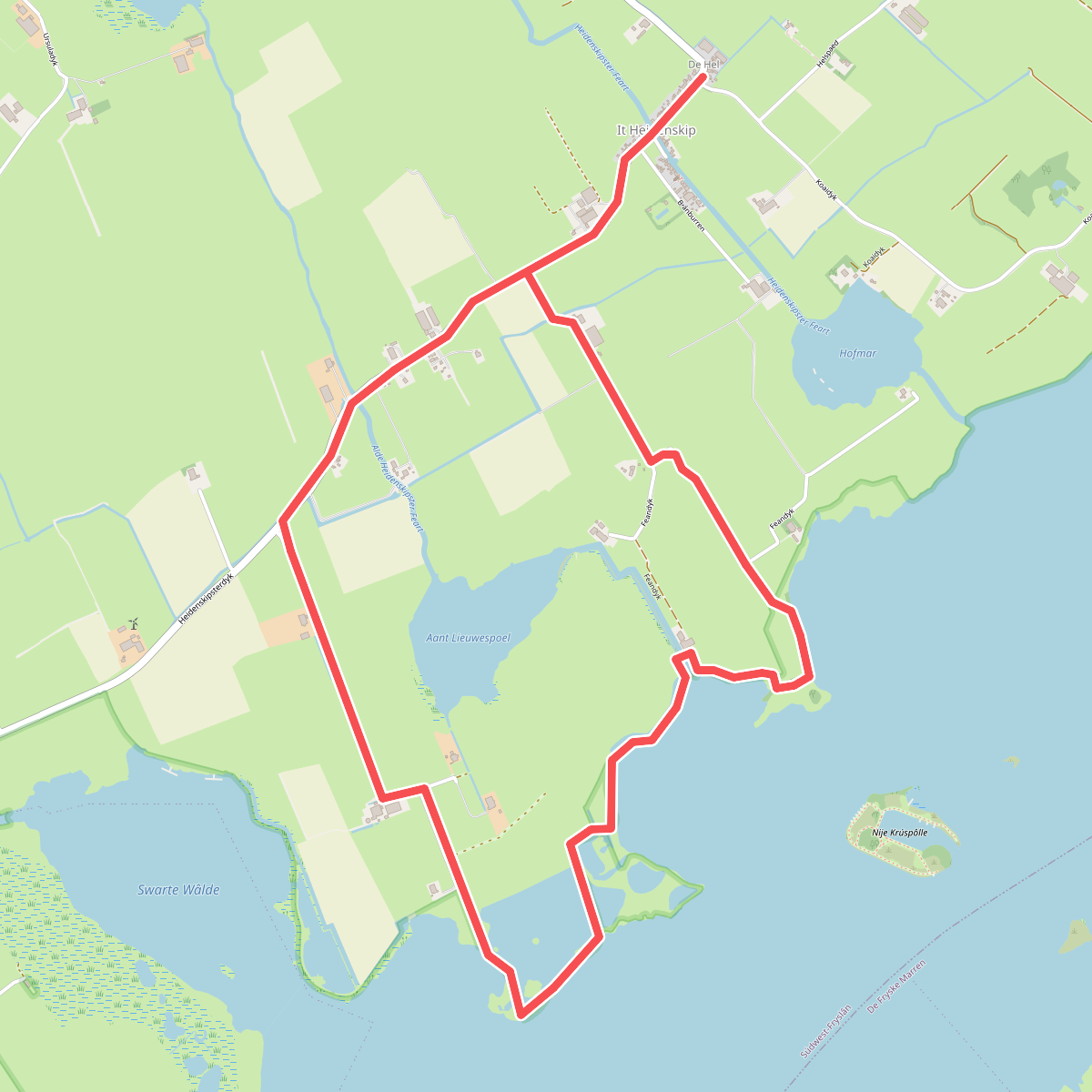 Wandelroute Wolvetinte