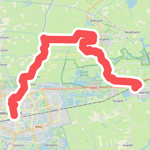 Landschapsvariatie door midden Fryslân - b