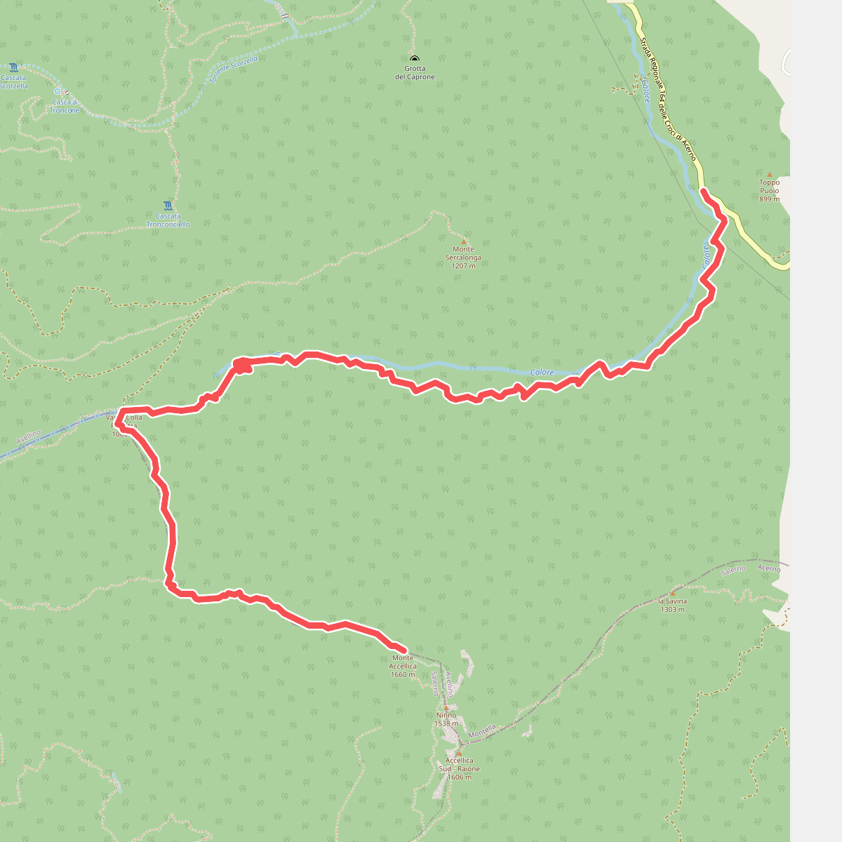Sentiero del Calore e del Monte Accellica Nord