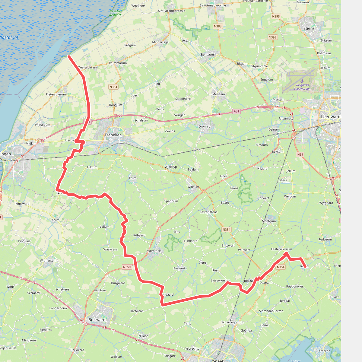Slachtedyk Friesland | Wandelroute
