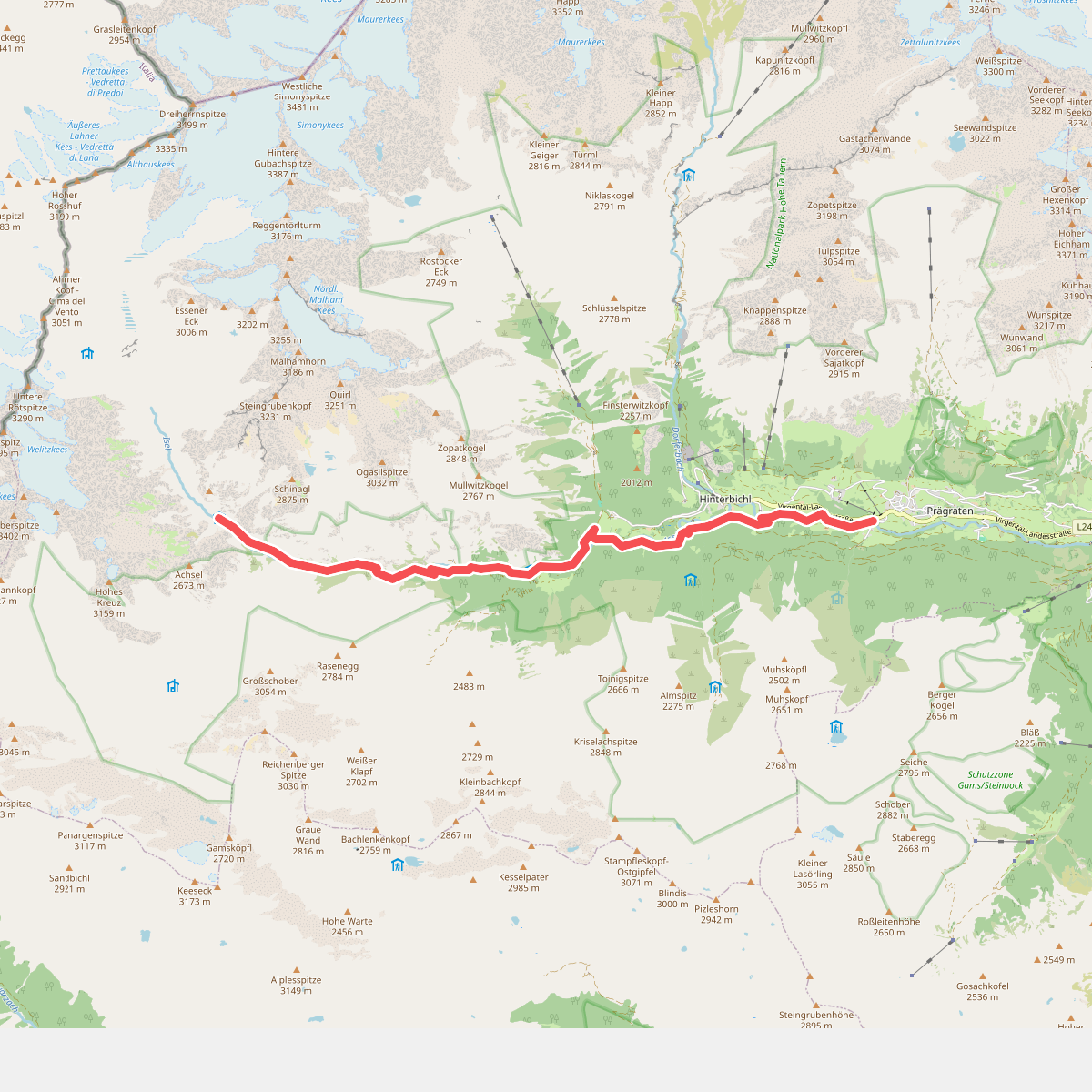 Prägraten am Großvenediger – Islitzeralm – Clarahütte - Iseltrail etappe 4