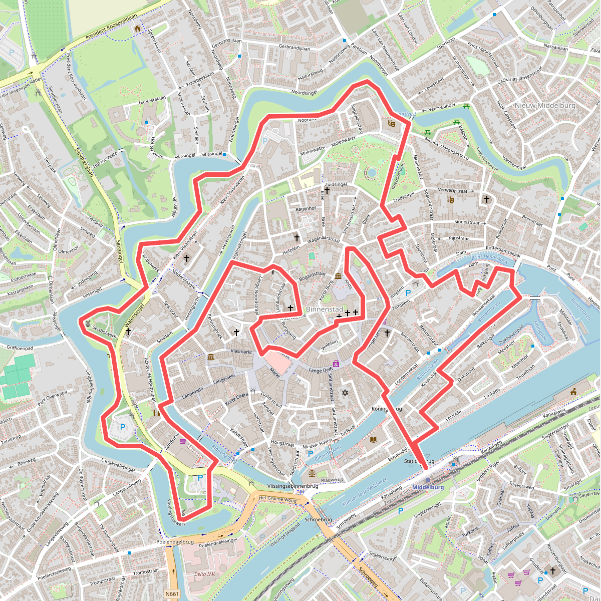 Rondwandeling Middelburg