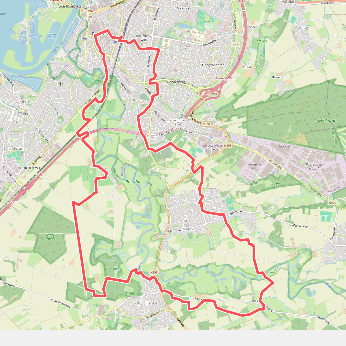 Rondwandeling Roermond, Sint Odiliënberg en Melick