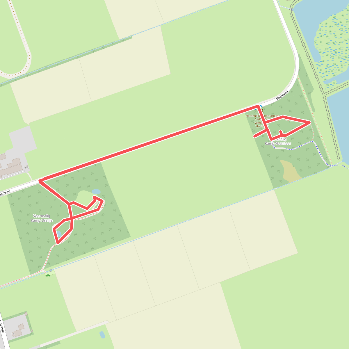 Rolstoelroute bij Fochteloo