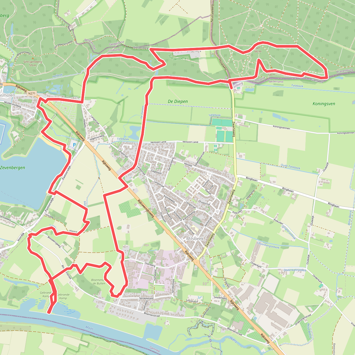 Rondwandeling Milsbeek en Reichswald