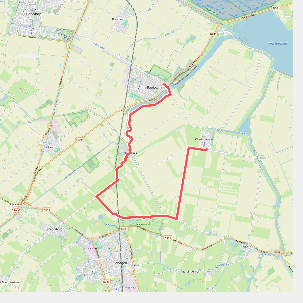 Anna Paulowna - Wieringerwaard - Ziltepad etappe 3