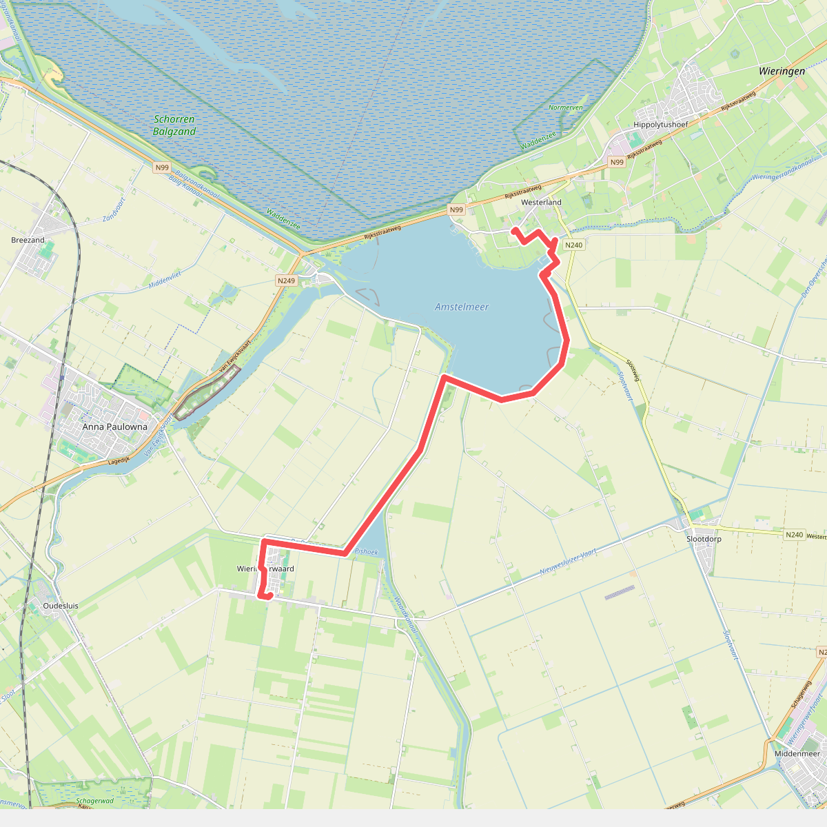Wieringerwaard - Westerland - Ziltepad etappe 4