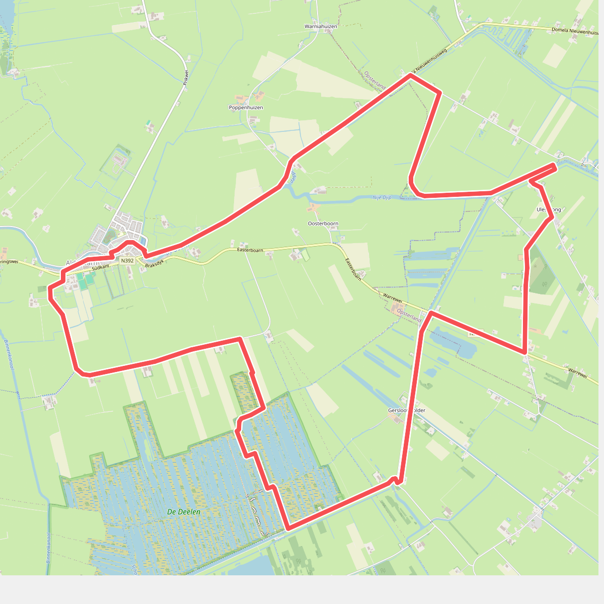 Wandelen door It Lege Midden