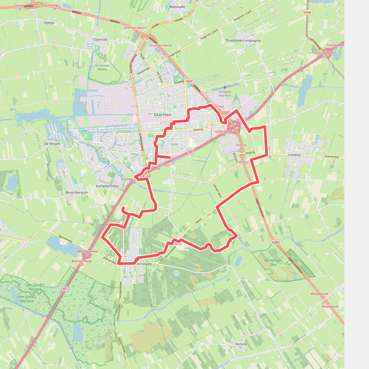 Drachten - Beetsterzwaag - Olterterp - Ureterp | Bonifatius Kloosterpad: rondje 8