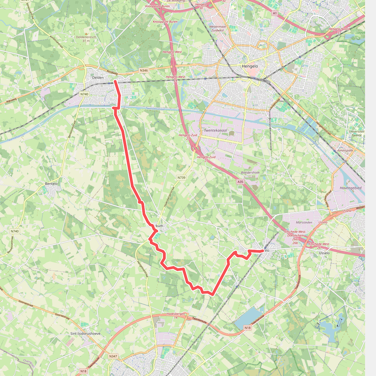 Boekelo - Delden · Overijssels Havezatenpad etappe 3