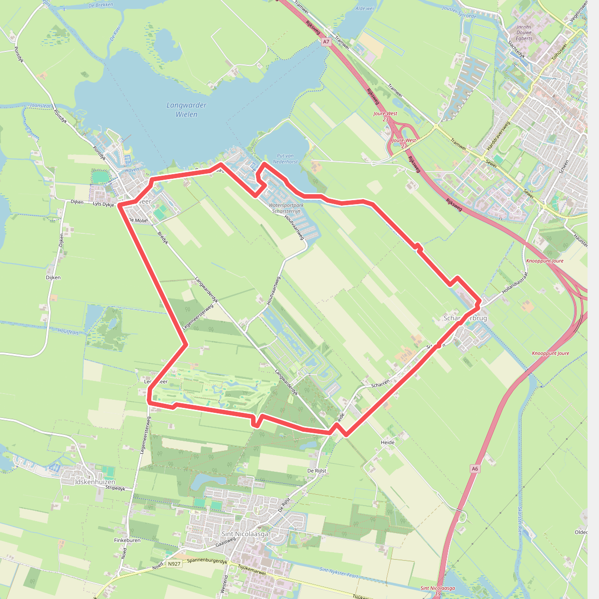 Wandelrondje Langweer, Scharsterbrug en Vegelinbossen
