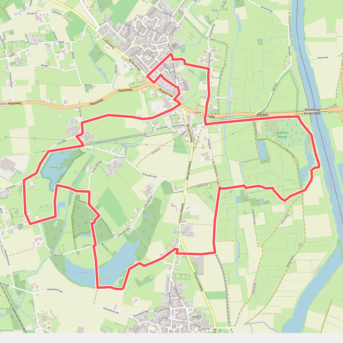 Rondwandeling A Land van Cuijkpad